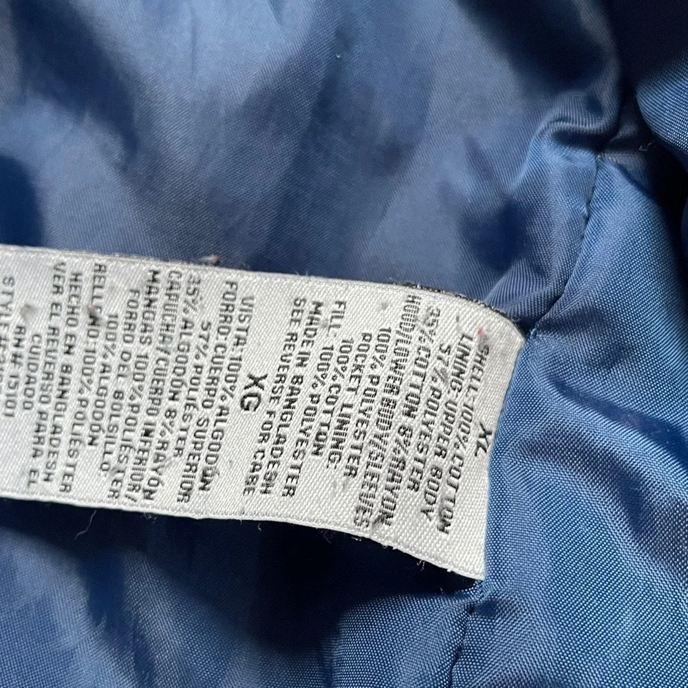 Wrangler Denim Sherpa Flannel Coat with Hood